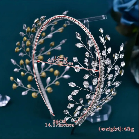 Brand New Romantic Vintage Style Bridal Headband main image 6